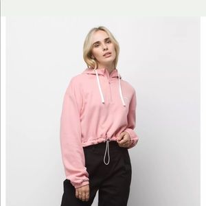 Vans Half Zip Cropped Hoodie